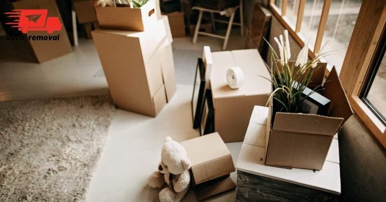 Office Moving Checklist — What Perth Businesses Forget Most Often 8 Checklist on clipboard next to labelled moving boxes in a Perth office